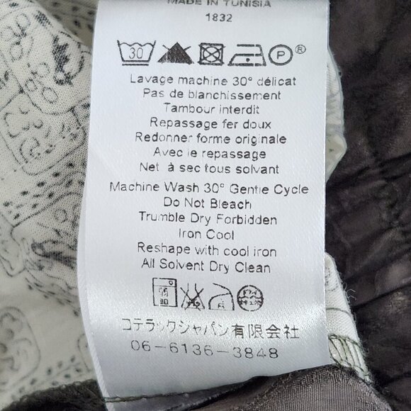 Cotelac France Jacquard Floral Wide Leg Baggy Barrel Pants Size 1 (6 US) - Picture 9 of 10